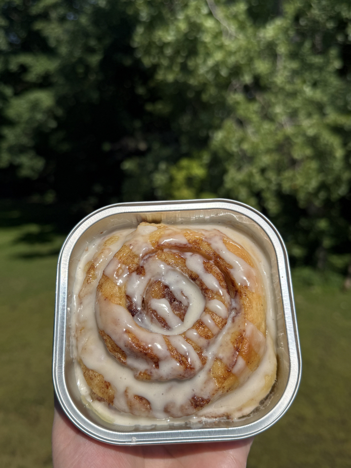 Biscoff white chocolate cinnamon roll from The Graymoor Gourmet